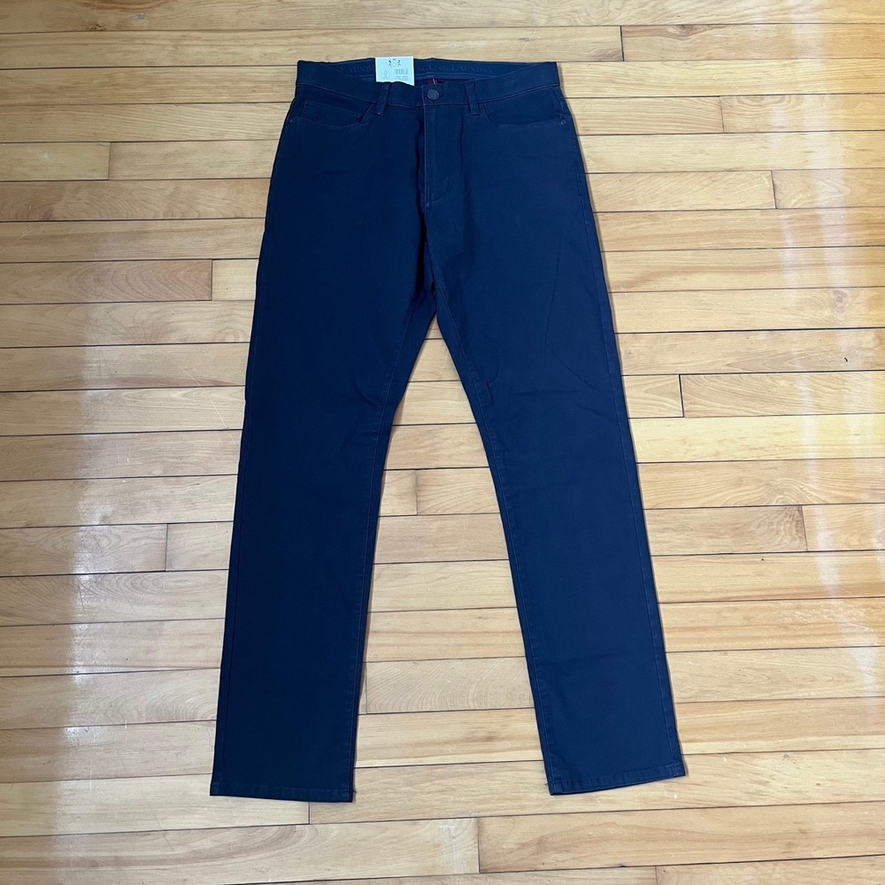 English Laundry Mens 30x32 5-Pocket Twill Pants Grey Shadow 1666950 NEW